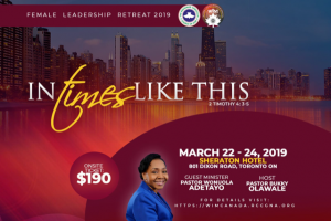 Women in Ministry Conference, Canada @ Sheraton Toronto Airport Hotel & Conference Centre