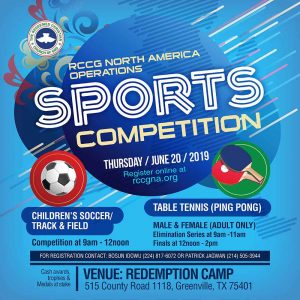 RCCGNA Operations Sports Competition