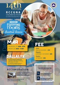 14th Annual RCCGNA Children & Youth Conference @ The Hyatt Regency DFW Hotel